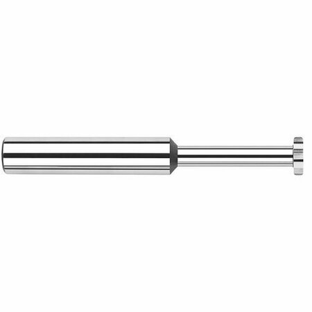 HARVEY TOOL 1/8 in. dia. x 0.005in. Radius x 1/32 x 3/8 in. Neck Carbide Corner Radius Keyseat Cutter, 6 Flute 732231